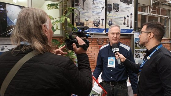 Entrevista à imprensa durante edição anterior do ENAPecan